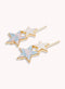 Marbelized Star Duo Clip - Colors: Cotton Candy Sky & Mother of Pearl White